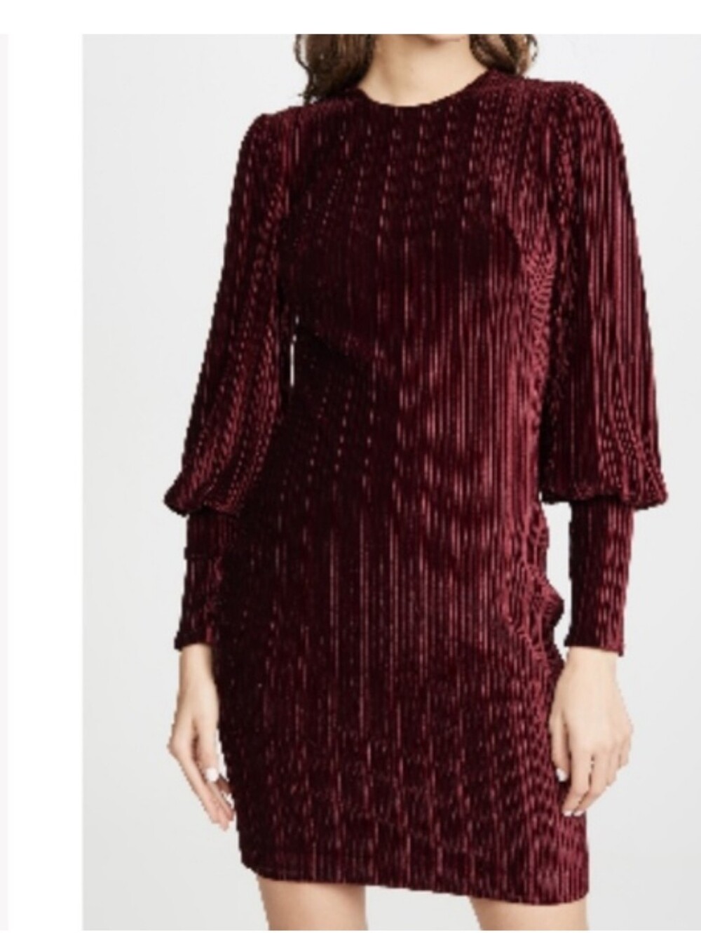 Elegant Burgundy Dress